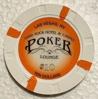 Hard Rock Hotel & Casino Las Vegas Poker Lounge $10 Chip