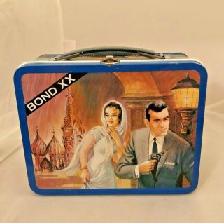 Vintage 1967 James Bond Xx Scarce Spy Ohio Art Metal Lunchbox C - 8,