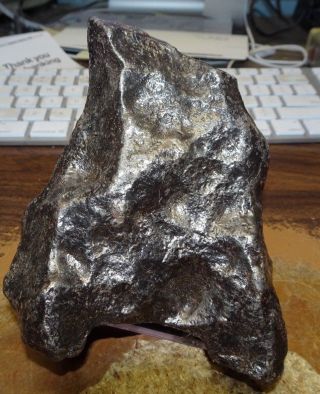 1902 Gm.  Campo Del Cielo Meteorite ; Museum Grade,  4.  2 Lbs.  Just