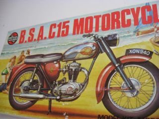 Airfix Vintage Bsa C15 Motorcycle Model Kit See Photos
