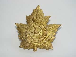 Canada Pre Ww2 Cap Badge The Frontenac Regiment 1920 - 1936