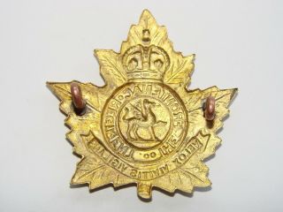 Canada Pre WW2 Cap Badge The Frontenac Regiment 1920 - 1936 2
