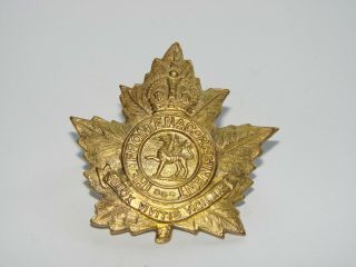 Canada Pre WW2 Cap Badge The Frontenac Regiment 1920 - 1936 3