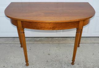 Leopold L.  Stickley Cherry Valley Demi Lune Table Or Dinning Extension