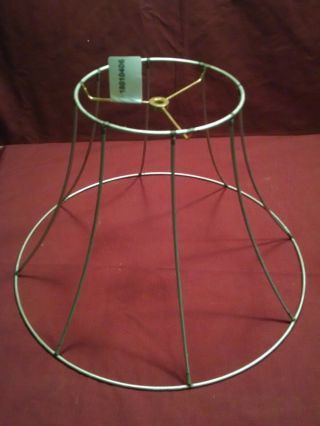 Vintage Wire Frame For Lamp Shade Making,  Restoration 16 X 7x 10 1/8 " H