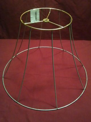 Vintage Wire Frame For Lamp Shade Making,  Restoration 18 X 8 X12 1/8 " H