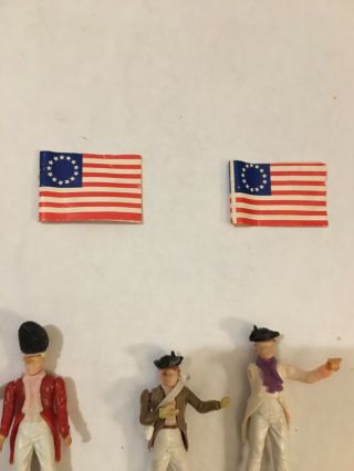 Vintage Men Of ‘76 Revolutionary Parts 8 Soldiers,  Colonial And Union Jack Flag 2