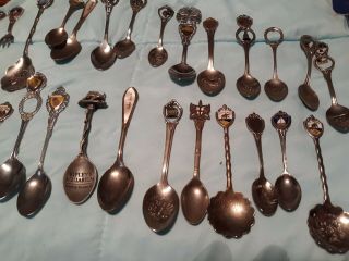 Collectible State Spoons With Rack