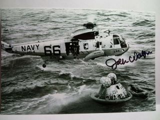 John Wolfram Authentic Hand Signed Autograph 4x6 Photo - Apollo 11 Rescue