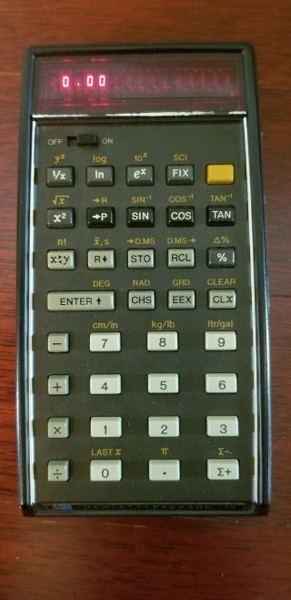 Vintage HP 45 Calculator with case,  power supply and manuel 2