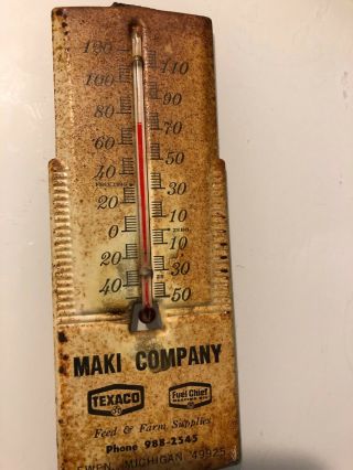 Vintage Texaco Fuel Chief Thermometer