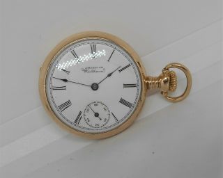 American Waltham Pocket Watch 0 Size 7 Jewel Grade 60 Model 1891 B&b Sidewinder