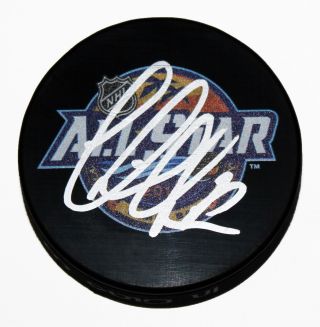 Victor Hedman Signed 2018 Nhl All - Star Game Puck Asg Tampa Bay Lightning,