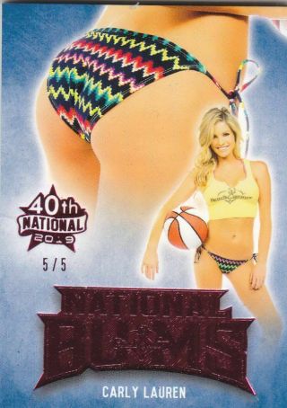 2019 Benchwarmer 40th National Carly Lauren Pink Foil Bums Butt Card /5