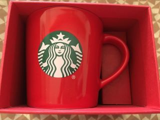 Starbucks Coffee Red Christmas Demi Tasse Cup 2015 Holiday Mug 3oz Ornament Nib