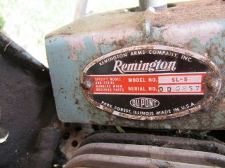 Vintage Remington SL - 5 Chainsaw Powerhead Chain Saw Logmaster Turns Over Good 2