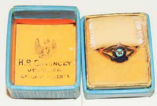 Solid GOLD 10K WW1 WW2 RAF RCAF Royal Canadian Air Force Ring in makers case 2