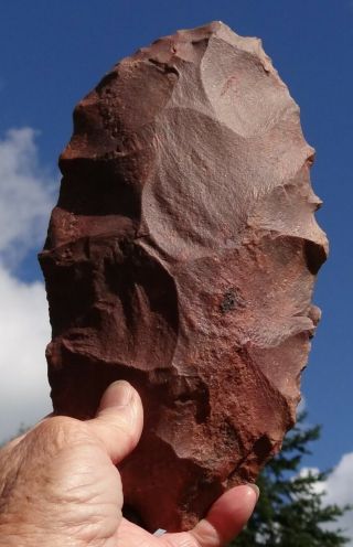 Big Red Neolithic Quartzite Blade/scraper - Ténéré - Niger - Great Patina