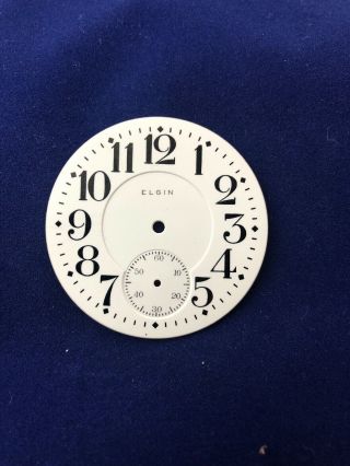 Perfect 16 S Pocket Watch Dial Elgin Double Sunk Dial In
