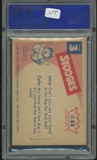 1959 Fleer The 3 Three Stooges 44 No Use That Hat Won ' t Fit PSA 8 NM - MT 2