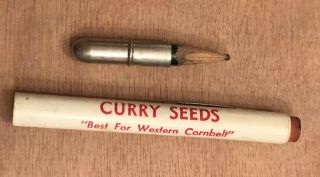 Vintage Agriculture Advertising Curry Seeds Bullet Pencil