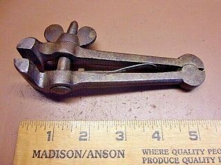 Early Hand Forged 5 1/2 " All Steel Hand Vise 1 3/8 " Jaws Jewelers Gunsmiths
