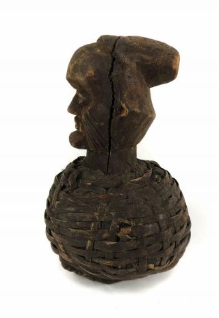 Teke Reliquary Figure with Basketry Congo Gabon African Art WAS $95.  00 2