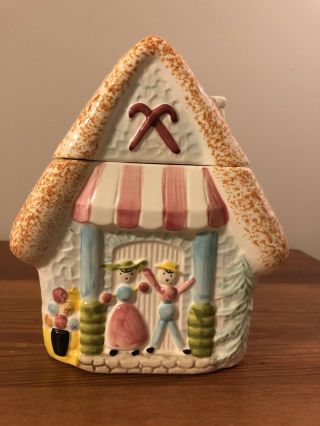 Vintage Stafford Gingerbread House Cookie Jar - Japan