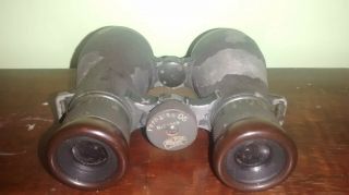 WW1 German Army Carl Zeiss Jena Fernglas 08 Binoculars,  Case,  Instr.  on lid 2