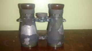 WW1 German Army Carl Zeiss Jena Fernglas 08 Binoculars,  Case,  Instr.  on lid 3