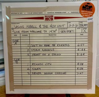 Jason Isbell & The 400 Unit Rsd Vinyl Lp Live From Welcome To 1979.