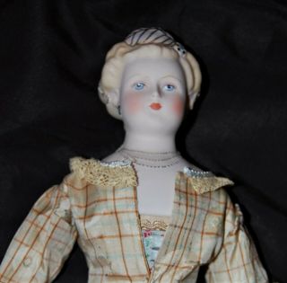 Vintage 17 " Emma Clear Parian Luster Bisque Doll " Coronation " 1949 Corset