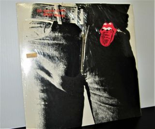 The Rolling Stones Sticky Fingers Vinyl Lp Orig 1977 Pressing W/zipper