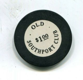 $1 Old Southport Club Metairie La.  Illegal Gambling Chip 1882 - 1950 Joe Hyland