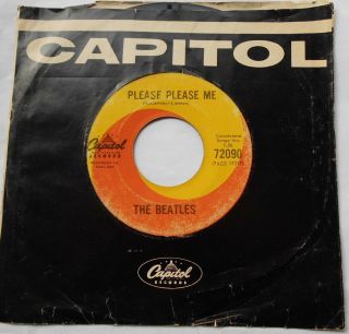 The Beatles Please Please Me Canada 1963 1st Press (no Dash) Capitol 45