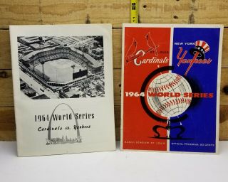 1964 World Series Program,  Book York Yankees Vs St Louis Cardinals Vintage
