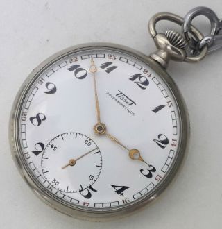 Vintage Pocket Watch Tissot Swiss Made (caliber 43 Ii) Very Rarity - Circa 1930s