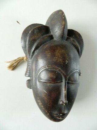 Antique Vintage African Africa Tribal Mask Iv Coast Baule Tribe Guro / Yaure