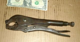 Vintage Reed Mfg.  Erie,  Pa.  Usa,  1 - Cts,  Clamping Pliers,  Old Vise Grip Type,  Odd Tool