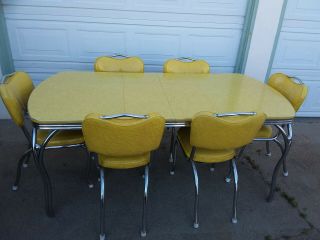 Vintage 50s Formica Dinnette Set / Table And Chairs