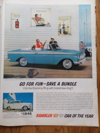 1963 Rambler American 440 Convertible Ad Go For Fun Save A Bundle