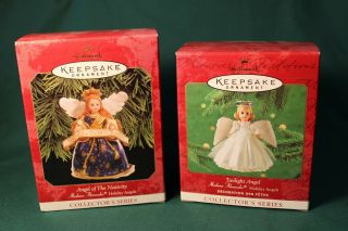 Hallmark Madame Alexander Ornaments " Angel Of The Nativity " & " Twilight Angel "