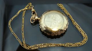 Absolutely 1891 Antique Waltham Pocket Watch&gold Filled Chain