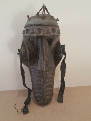 Stunning Dan Kran African Wood Zoomorphic Mask.  Old And Example.