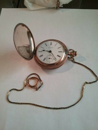 Antique American Waltham Pocket Watch.  Gold Filled Case 1905