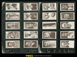 1939 Churchman King Of Speed Mid - Grade Complete Set W/ Jesse Owns (pwcc)