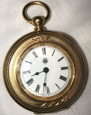 C.  1878 18k Gold Stunning Pocket Watch,  Wm.  Ellery,  Aw Waltham American Watch Co