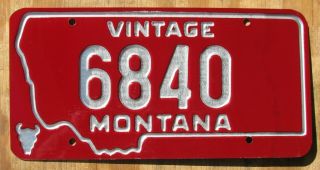 Montana - Vintage / Historic Veh License Plate 1973 6840