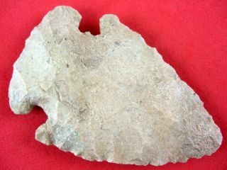 Fine Authentic 3 1/8 Inch Illinois Thebes Side Notched Point Indian Arrowheads