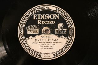 Edison 52192 Vaughn De Leath My Blue Heaven Electric